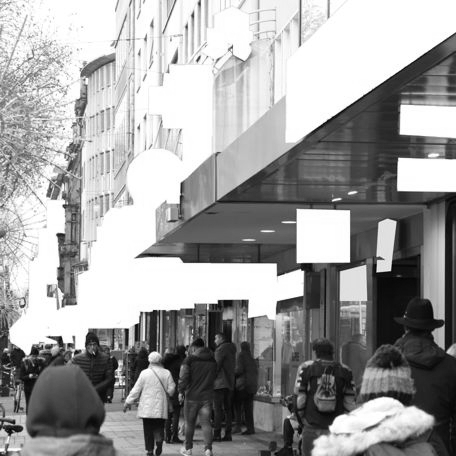 Werbung in der Kaiserstraße