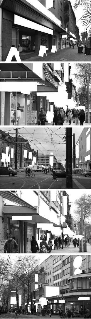 Werbung in der Karlsruher Innenstadt